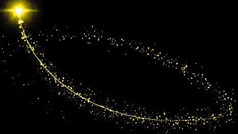 sparkling-glitter-star-dust-trail-particle-magic-tail-loop-Animation-video-With-black-background